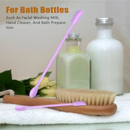 Silicone Spatula Set 6Pcs, Mini Jar Scraper for Makeup & Food | Mini spatulas reach every last drop in jars and bottles, reducing waste for food, cosmetics and personal care products. - color: Purple