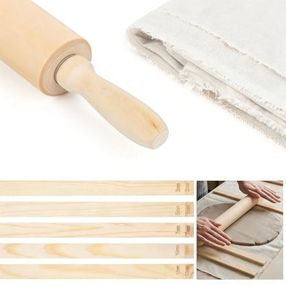 Lupnkl 12-Pack Ceramic & Pottery Tools Kit