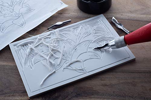 ESSDEE Mastercut Linoleum Carving Blocks - Stampmaking Printmaking Lino Carve - 300 x 200 x 4 mm - Pack of 2 - size: 11.81in x 7.87in x .16in
