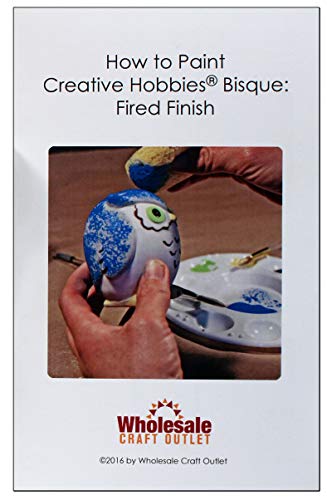 Creative Hobbies Set of 10 Ceramic Underglaze Paint Colors for Clay, Greenware or Bisque, Assorted Colors in 2 ounce Jars with Free How to Paint Bisque Book