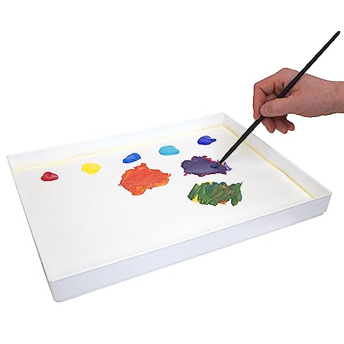 Masterson Sta-Wet Premier Palette Bundled Set, 12in x 16in Airtight Wet Painting Palette, with 30 Acrylic Paper Refill Sheets and 1 Sponge Refill Pack, Keeps Wet Paint Fresh for Days, Made in USA