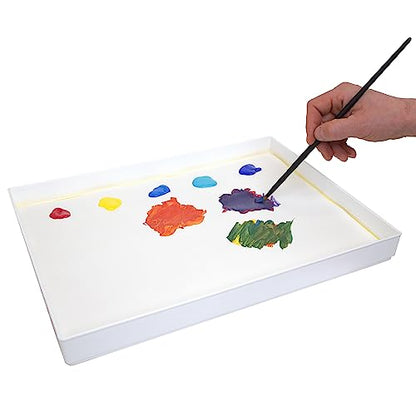 Masterson Sta-Wet Premier Palette Bundled Set, 12in x 16in Airtight Wet Painting Palette, with 30 Acrylic Paper Refill Sheets and 1 Sponge Refill Pack, Keeps Wet Paint Fresh for Days, Made in USA