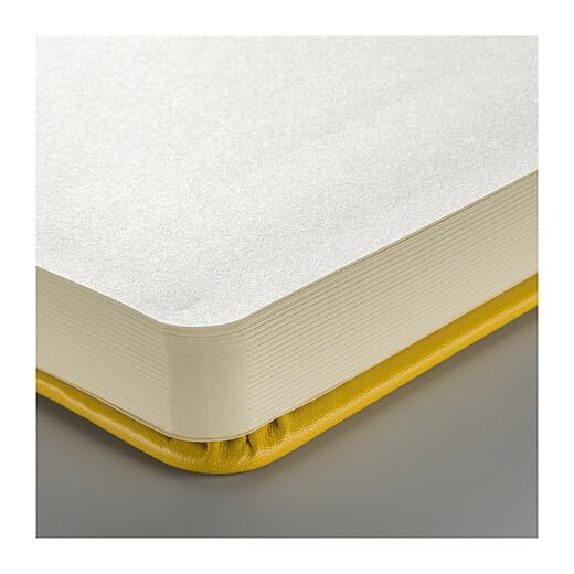 Talens Art Creation Sketchbook, Golden Yellow, 80 Sheets, 3.5 x 5.5 in | Hard-Bound Pocket Notebook, 140 GSM/94 lbs Paper, Acid-Free Cream Blank Paper, Ribbon Bookmark, and Elastic Closure - color: goldenyellow, size: 9×14cm