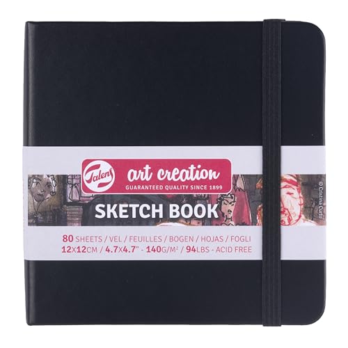 Talens Art Creation Sketchbook Black 12X12 cm, 140 Grams