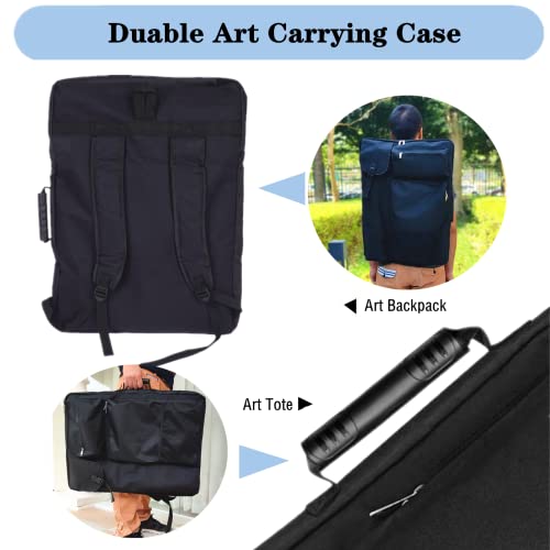 TreochtFUN Art Bags for Supplies Portfolio Case 19 X 25.5 in - color: Dark Black