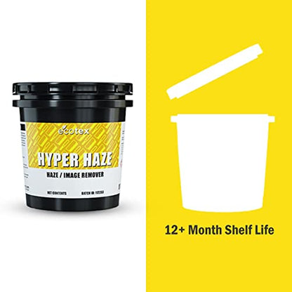 Ecotex® Hyper Haze - Screen Printing Ink & Haze Remover, Dehazer, 1 Qt | 2-In-1 Haze Remover & Degreaser For Plastisol And Water Based Ink - Biodegradable, Drain-Safe, Non-Corrosive - 1 Quart - size: 32 Ounce (Pack of 1)