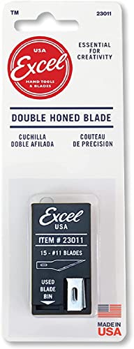 Excel Blades #11 15-Pack Craft Knife Replacement Blades With Dispenser