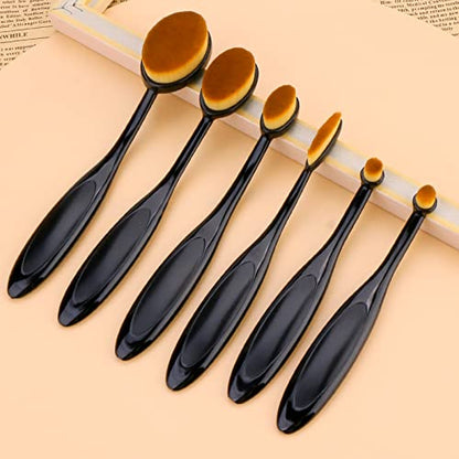 UNIMEIX 6 Pack Blending Brush for Card Making Crafting Ink Blender Brushes Set Tool Paper Background Brush Drawing (Brown) - color: Brown, size: 6 Pack Brush