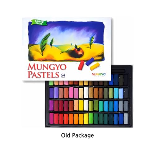 MUNGYO Soft Pastel Set – 64 Vibrant Colors for Artists | Smooth & Blendable | Square Shape - style: Square Soft Pastels