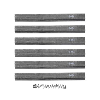 MECCANIXITY Compressed Charcoal Sticks, HB Grade Square Vine Charcoal Sticks Set Art Supplies for Painting Drawing Sketching Shading Artists Beginners(Pack of 6) - style: HB