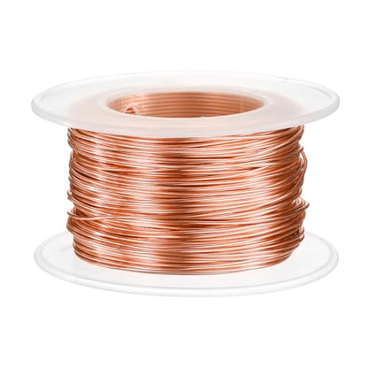 HARFINGTON 20 Gauge Aluminum Craft Wire 0.8mm 98.5ft Flexible Bendable Anodized Metal Jewelry Sculpting Wire for Jewelry Making Modelling Craft DIY, Rose Gold - color: Rose Gold, size: 30M x 0.8mm