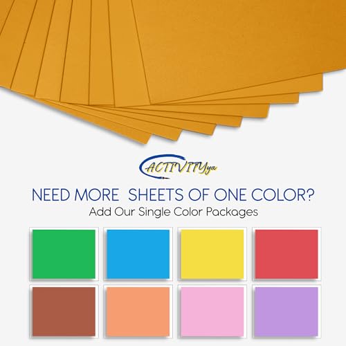 Mustard EVA Foam Sheets, 6 x 9 Inch, 2mm Thick – Foam Paper for DIY Arts and Crafts, School Projects, and More – 8 Pack - color: Mustard