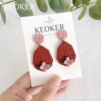 KEOKER Leather Texture Roller for Polymer Clay, Polymer Clay Texture Roller, Polymer Clay Leather Texture Roller, Like Polymer Clay Texture Sheets, Great Work with Polymer Clay Cutters - color: Crocodile Grain