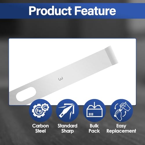 120 Pack Hobby Knife Blades, #4 High Carbon Steel Replacement Blades for Craft & Art, Standard Sharpness Craft Knife Refills for Paper, Fabric & Thin Plastic - style: #4