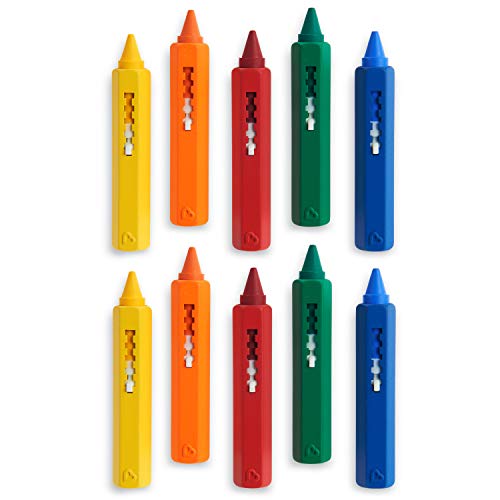 Munchkin Draw Bath Crayons Toddler Bath Toys, Non-Toxic and Washable, Fun Gift for Kids 36 Months and Up, 10 Count - size: 1 Count (Pack of 10)