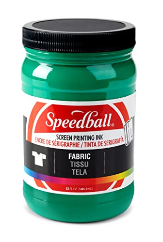 Speedball Fabric Screen Printing Ink, 32-Ounce, Green - color: Green, size: 32 fl oz