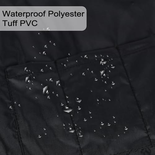 Pottery Split-Leg Make Ceramic Apron, Long Split-Leg Artist Painting Apron with 3 Pockets for Men and Women - color: Waterproof Black