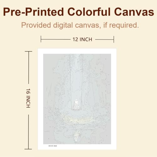 Gemozaic Halloween Ghost Paint by Numbers Kit for Adults, Unframed, 12x16 - color: MT23101