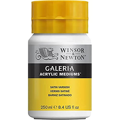 Winsor & Newton Galeria Acrylic Satin Varnish, 8.4-oz (250ml) Jar - color: Satin Varnish, style: 8.4-oz