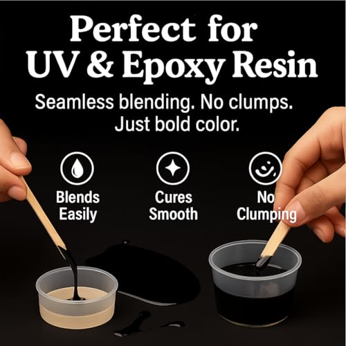 BALTIC DAY Black Abyss Epoxy Resin Pigment Paste XL (191g/6.7oz) – Opaque Epoxy Dye & High Concentration Coloring Paste, Mica Powder Alternative for Resin Art, Jewelry, Tumblers, River Tables & Crafts - color: Black Abyss XL