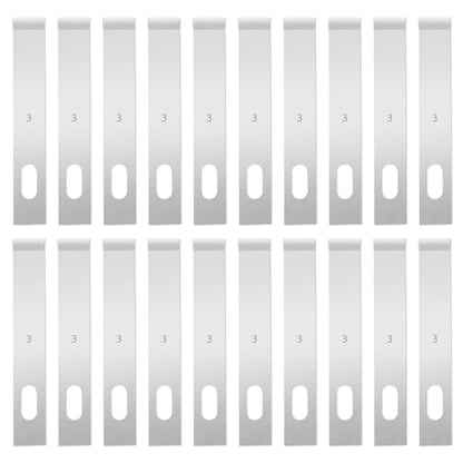 120 Pcs Exacto Knife Blades, #4 High Carbon Steel Hobby Knife Blade Refills Hobby Knife Replacement Blades for Craft, Scrapbooking, Stencil - size: #4