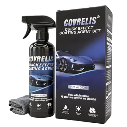 Ceramic Coating for Cars, High Shine Ceramic Coating, 17.5 oz | Quick Effect Coating Agent for Car, Long-lasting Hydrophobic, UV & Stain Resistant, for Window Glass, Wheels, Trim,with Towel - color: 1PCS