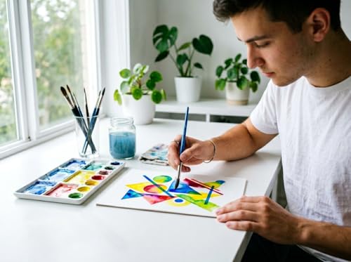 Crescent Creative Watercolor Board 11x14, 3 Sheets,100% Rag Cold Press Surface for Washes and Dry Brush | Extra Heavy Weight, Acid-Free, Rigid