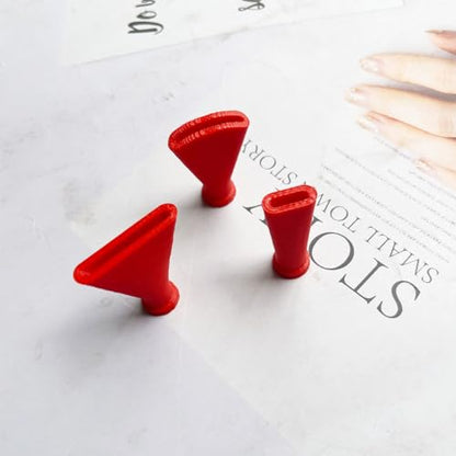 Stainless Steel Straw Blow Nozzles Set for Acrylic Paint Pouring Tools, Accessories Tool for Fluid Art Bloom and Dutch Pouring,4 Set Nozzles - color: Red