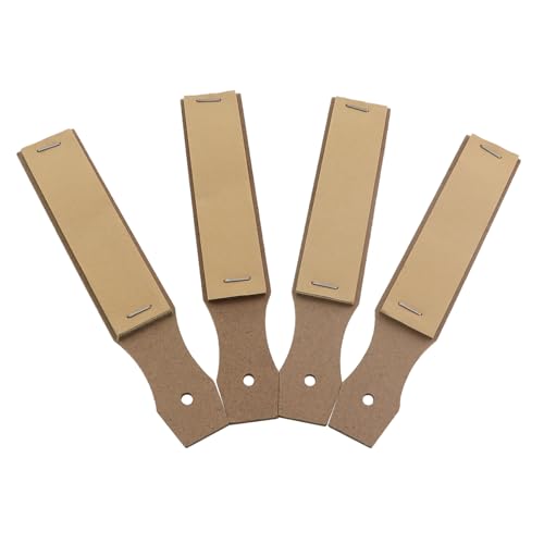 4PCS Flat Top Style Brown Sketch Sandpaper Pencil Sharpeners 16cm Pointer Art Drawing Tool Suitable for Chalk Crayons Charcoal