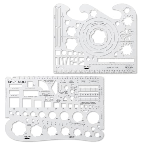 Mr. Pen- Landscape Templates, Architectural Templates, Drafting Tools