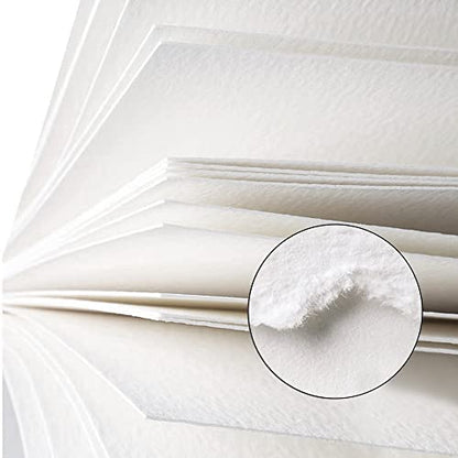 Watercolor Paper Sketchbook,3.9x3.9 Inch 20Sheets Mini Mixed Media Notebook | 140lb/300gsmTearable Artist Paper,Small Travel Drawing Journal for Adults,Painting,Watercolors,Art Supplies,White - color: 1-3.9x3.9 inch-300gsm-white