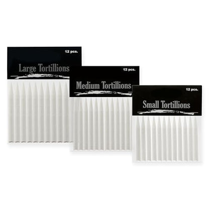 Creative Mark Blending Tortillions - Soft Paper Felts, Traditional Blenders Easily Sharpened or Sanded - [Set of 12 - Medium] - size: Medium - 12 Pack