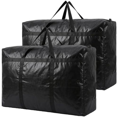 Heavy Duty Storage Bag with Handles for Moving & Storage (46Gal - 2 Pack) - size: 46Gal/173L - 2 Pack