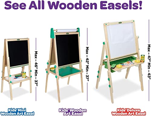Crayola Kids Mini Wooden Art Easel & Supplies, Toddler Toys, Gift for Kids, Ages 3, 4, 5, 6 - style: Mini Easel