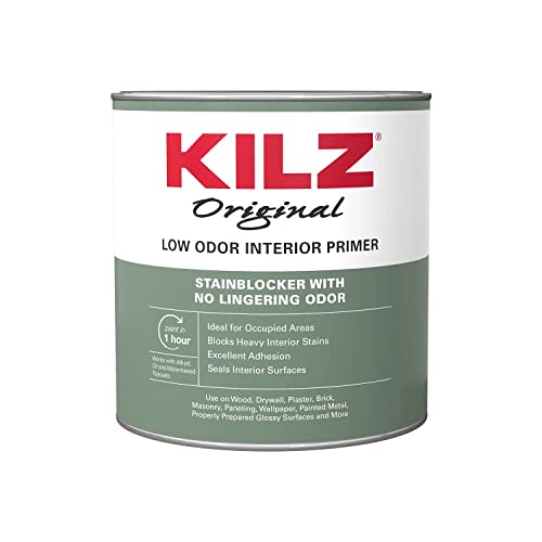 KILZ Original Low Odor Primer, Interior, 1 Quart - size: 32 Fl Oz (Pack of 1)