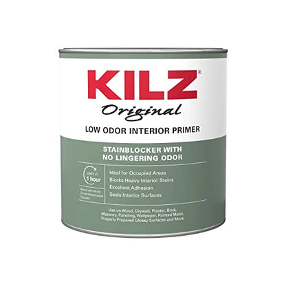 KILZ Original Low Odor Primer, Interior, 1 Quart - size: 32 Fl Oz (Pack of 1)