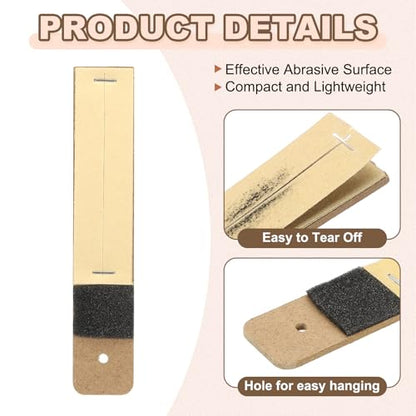 PATIKIL 6 Pcs Sandpaper Pencil Sharpener Pencil Pointer Sharpening Brown