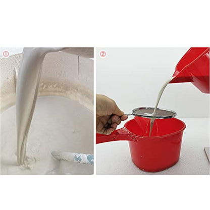 2Pcs Stainless Steel Ceramic Glaze Filter Mesh Glaze Mud Glaze Mud Strainer Sieves Pottery Tool for Clay Pottery Art Supplies, Round and Rectangle
