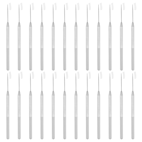 24 PCS Ceramic Clay Needle Tools, Pottery Sculpture Needle Detail Tools, Polymer Clay Tools Pottery Tools, Stainless Steel Sculpting Tools Supplies for Carving Texture Art - color: 24 PCS