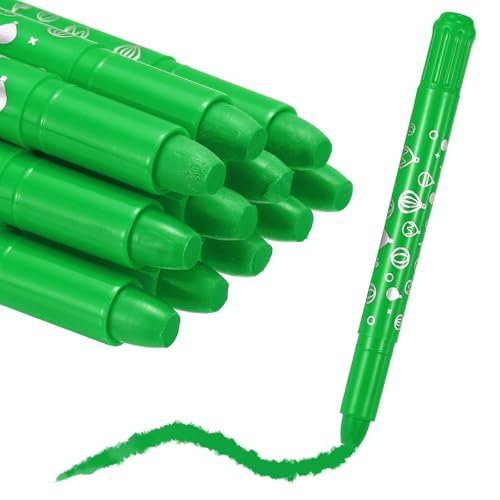 MECCANIXITY Twist Crayons, Twist Crayons Gel Watercolor Set Washable Silky Smooth for Arts Drawing DIY Craft Project Coloring Supplies Gift(Light Green, Pack of 11) - color: Light Green