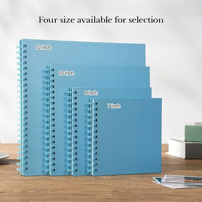 potricher 12 x 12 Inch Large DIY Scrapbook Photo Album 40 Pages, Blue - color: Blue, size: 12 Inch 40 Pages