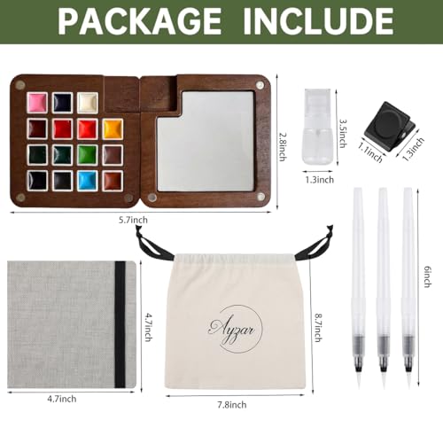 Mini Watercolor Paint Set Portable Pocket Paint kit for Artists Lovers