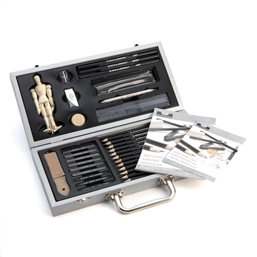 Royal & Langnickel Sketching Wood Box Set RSET-SKET3000