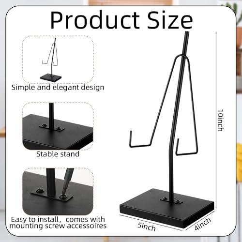RattanView Metal Platter Stands for Display 10 x 5 x 4 frame Holder - size: 10 x 5 x 4 Inches