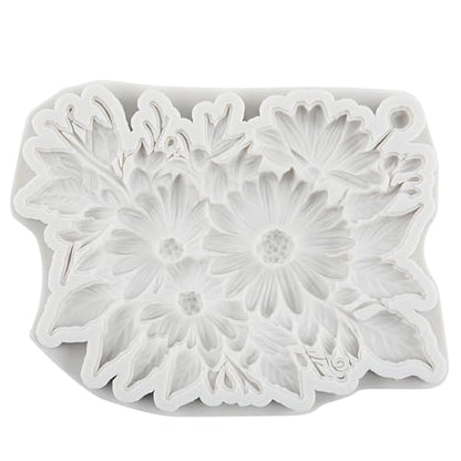 Sunflower Polymer Clay Molds Sunflower Daisy Flower Silicone Mold - color: Style N