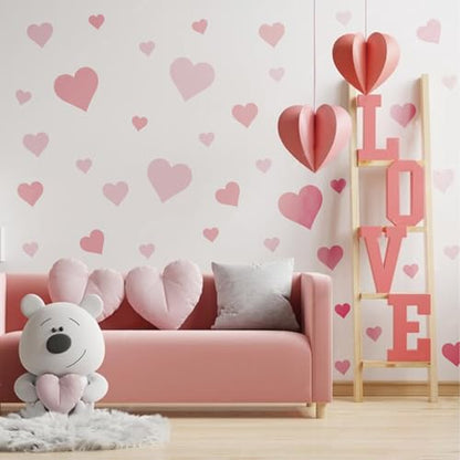 16 Pieces Heart Stencils for Crafts Reusable Mixed Media Geometric Stencils for Painting on Canvas Scrapbook Paper Fabric Pillows Card Making (16 Heart) - style: 16 Heart
