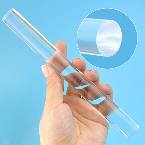 5 Pieces Polymer Clay DIY Tool, Marrywindix Acrylic Clay Roller with Acrylic Sheet Backing Board Plastic Scraper Assisted Shovel Rubber Clay Tools Molds for Shaping and Sculpturing Modelling