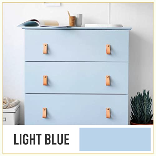 DWIL Acrylic Wood Paint for Furniture - Semi-Gloss Paint Suitable for Wood Surface Renovation, Water-Based All match Paint, Non-Toxic & Odorless, Eco-Friendly & Healthy (32OZ, Light Blue) - color: Light Blue