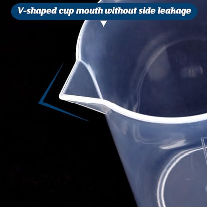 Plastic Measuring Cups, 100ml, Set of 15, for Liquid Measurement and Scientific Experiments - size: 100ML- 15pcs, style: 100ML