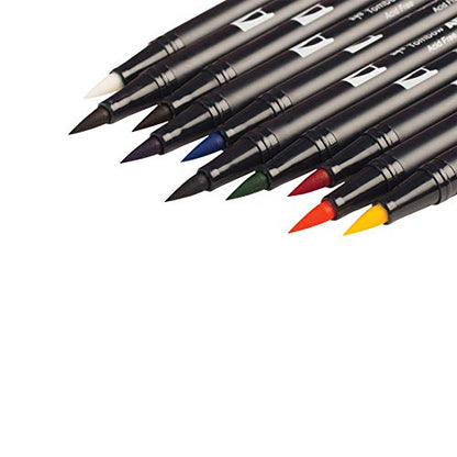 Tombow ABT Dual Brush Pen Set of 10, Primary